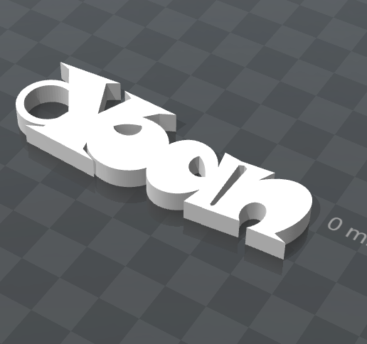 YOAN CUSTOMIZABLE KEYCHAIN