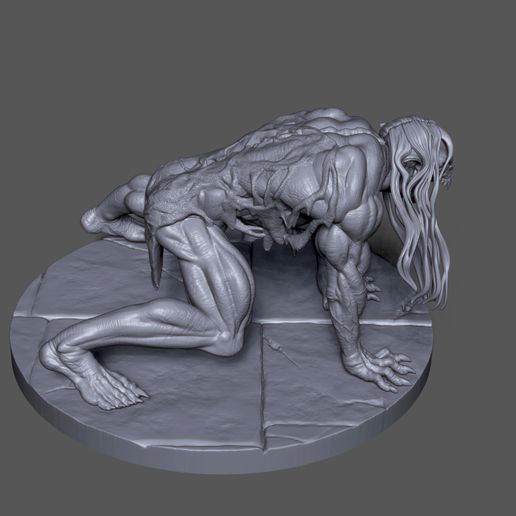 sq77.jpg the Witcher Striga for 3D printing