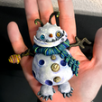 onhandopenarms.png ☃️Articulated Monster Snowman - XMAS TREE ORNAMENT☃️