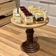 1E082A83-A0D0-45D0-BBA4-5C98F6EA3399.jpeg Round Wooden Cake Stand and Dessert Pedestal Display Stand (3 Size of Plate)