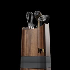 41462873-8103-48F1-BF90-3AFCA8F50483.jpeg 3D file Wooden Utensils Dryer with Water Container・3D printer model to download, lazybear3d
