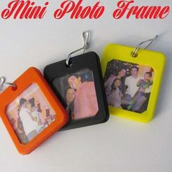 mini_frame11.jpg Free STL file Mini Keychain Photo Frame・3D printing design to download
