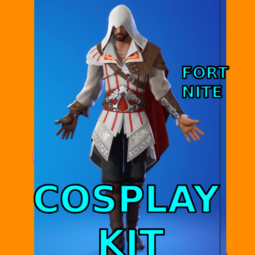 Ezio Auditore da Firenze, AC Assassin's Creed  Video game, Movie, Fortnite, Full armor and weapon Cosplay Kit , kitbash ALl in one, gift, holiday, Present, Comics