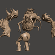 9c.png BRUTE NECROMORPH - DEAD SPACE REMAKE  BOSS - ULTRA HIGH DETAILED MESH - HIGH POLY STL FOR 3D PRINTING