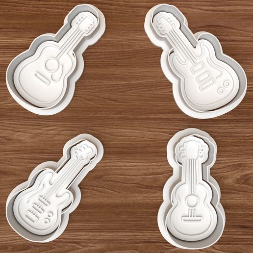 Guitars Ukulele Cookie Cutter Set