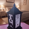 lantern-7.png Christmas Lantern STL, Holiday Light Box 3D Model, Digital lantern for christmas, halloween lantern