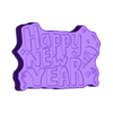 HappyNewYear.stl HAPPY NEW YEAR SOLID SHAMPOO AND MOLD FOR SOAP PUMP