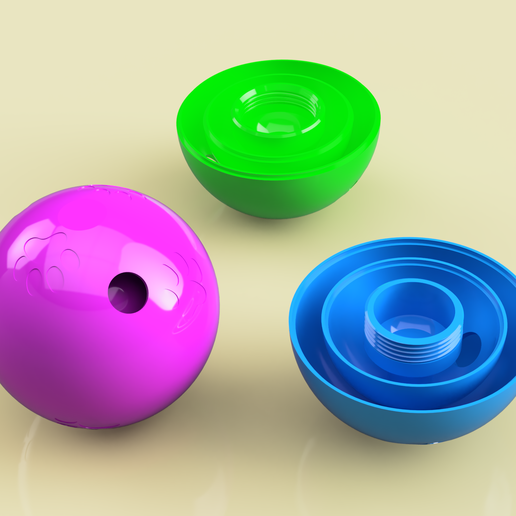 Cat game ball to fill 3D model