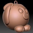 6.jpg Funny pig keychain