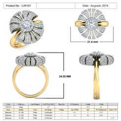 VJR101.jpg Flower Stone Ring 3dm stl and detail image