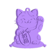 LLAVERO GATITO DE LA SUERTE.stl LLAVERO GATITO DE LA SUERTE