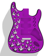 purple.png Cannabis Leaf Fender Stratocaster Standard Body