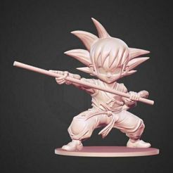 IMG_20210131_011618_300.jpg Fichier 3D gratuit Le petit Goku et son bâton magique・Design pour impression 3D à télécharger