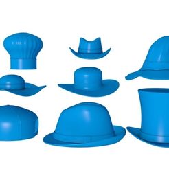 86353535555.jpg Datei 3D Hutkollektion/Cowboyhut・Modell für 3D-Druck zum herunterladen