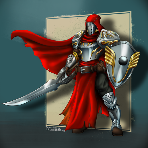 heroic_fighter.png Paladin - Fighter Miniature