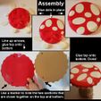 Mushroom-Table-Assembly.jpg Tabletop Toadstool - Cottagecore Fungi Mushroom Table for Home and Office
