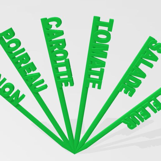 Garden name stakes
