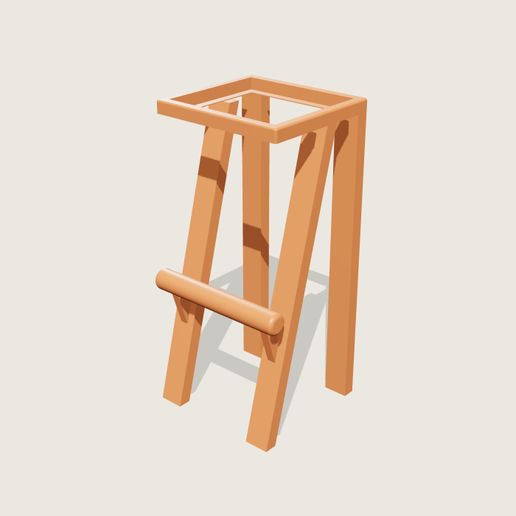 Tabouret sans assise avec support