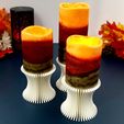 Fantastic-Candle-Holder-The-Curve-3in-Pillar-Candles-2.jpg Fantastic Candle Holder "The Curve" - 3in Pillar Candles