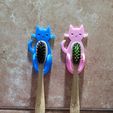 20240415_221907.jpg Cat toothbrush holder - Kitten toothbrush holder