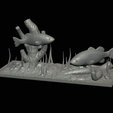 bass-R-10.png two bass scenery in underwather for 3d print detailed texture