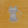gato.png STL-Datei Ausstechform Katze / Ausstechform Katze・3D-druckbares Modell zum Herunterladen