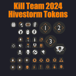 🎲 Goremongers Tokens - Kill Team 2024・Free STL File for 3D