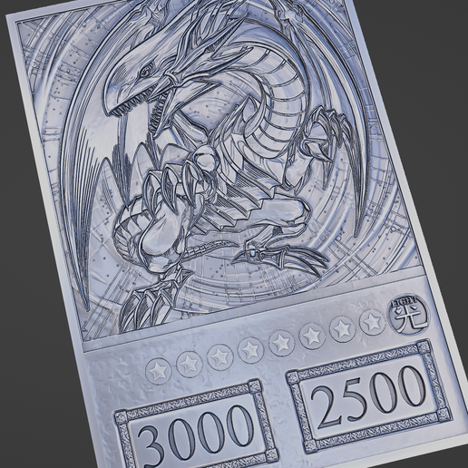Blue-Eyes White Dragon - yugioh STL File for Cults