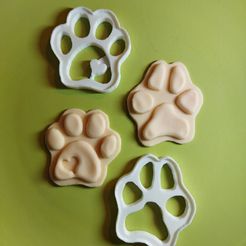 245257220_1050562545722279_9219782697909991683_n.jpg Download STL file Paws cookie cutters • 3D print object, Daven