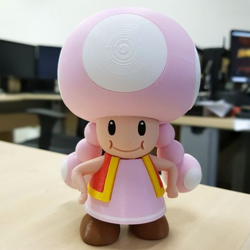 01.jpg Download free STL file Toadette from Mario games - Multi-color • 3D print object, bpitanga
