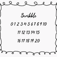Tahu Scribble Font Picture.png D4 Crystal - Scribble Font