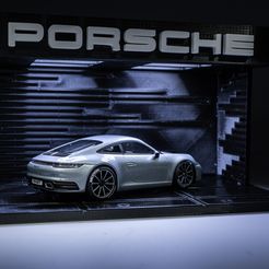 DSC08459-21.jpg Fichier STL Porsche Car Port Garage Scale 143 Dr!ft Racer Enfant de la tempête Diorama・Modèle à imprimer en 3D à télécharger