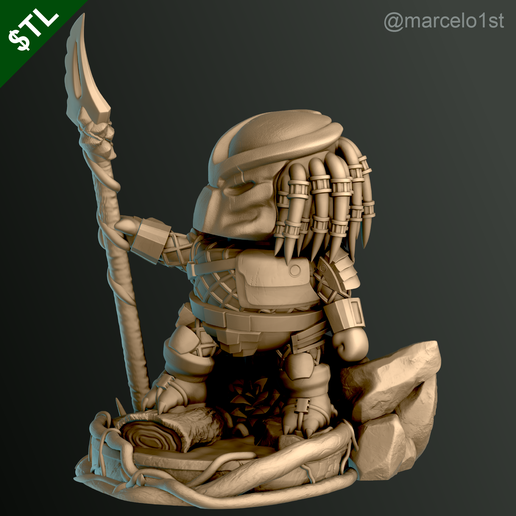 Predador_08.png The Hunter - Prey Cute Statue
