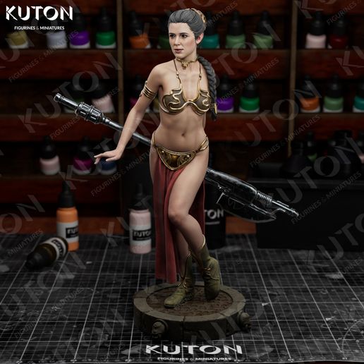 3D Printed Star Wars Princess Leia In Carbonite Statue About 6 Inches Tall - Foto 5