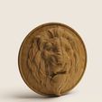 Лев.83.jpg 3Dmodel STL Lion bas relief