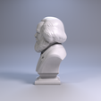 frame_0002.png 卡尔-马克思 - 半身雕像 3D 打印模型 STL 文件，可打印半身雕像