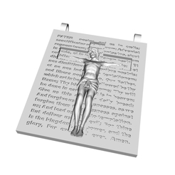 Screen-Shot-2023-08-27-at-11.17.14.png STL file PENDANT - PATER NOSTER CRUCIFIXION・3D printable model to download
