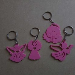 29793425_1416371978467588_8394378718058905600_o.jpg STL file key chain angel・3D print object to download