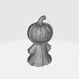 1.png Pumpkin in hoodie - 3d model