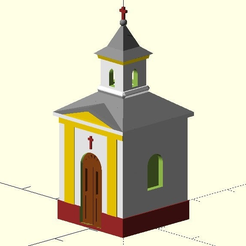 chapel.png STL file MiniRailway Village Chapel (customizable)・3D printing design to download