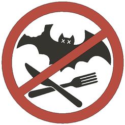 bat1.jpg Free STL file DO NOT EAT BATS - SIGN 1・Model to download and 3D print