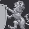 11.jpg Coat of Arms Heraldic Lion and Unicorn Shield 3D Model