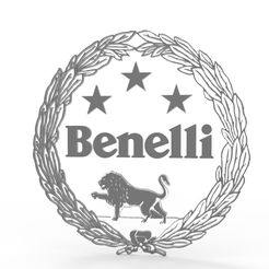 1.png Free STL file Benelli Motorcycles Made in Italy logo・3D printing idea to download