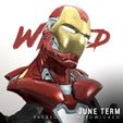 300620 - Wicked - Iron man bust 03.jpg Wicked Marvel Avengers Iron man 3d Bust: STL ready for printing