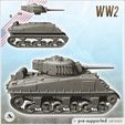 3.jpg Sherman M4 - USA US Army Western Front Normandy Africa Bulge WWII D-Day