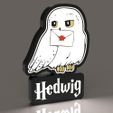 LIGHTS-ON.jpeg Lightbox Hedwig - Harry Potter