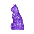 Voronoi_Cat_20cm.stl Voronoi Katze Lampe