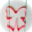 Bow-cookie-cutter-stl.jpg Bow Cookie Cutter STL | Cute Ribbon Cookie Cutter | Christmas Bow Cutter | 3D Printed Sugar Cookie Cutter