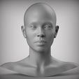 300.93.jpg 10 Realistic Female Asian American head Low-poly 3D model Low-poly 3D model
