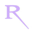 R.stl Letters and Numbers RESIDENT EVIL | Logo